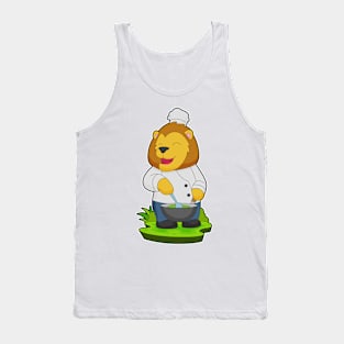 Lion Chef Chef hat Tank Top